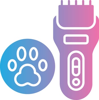 Hair Clipper Flat Symbol vector