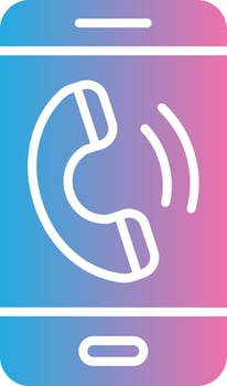 Phone Call Muted Tone Element vector