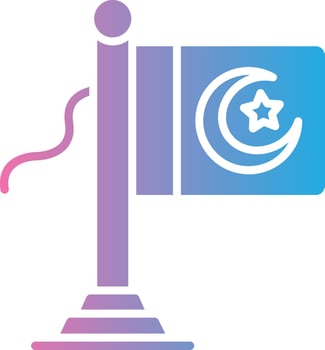 Pakistan Flag Modern Tech Object vector