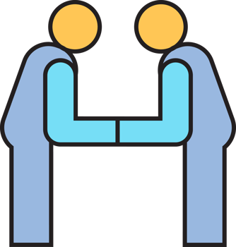 People Salute Each Others Icon png