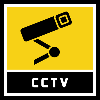 Cctv Security Camera Symbol Rectangle Signage png