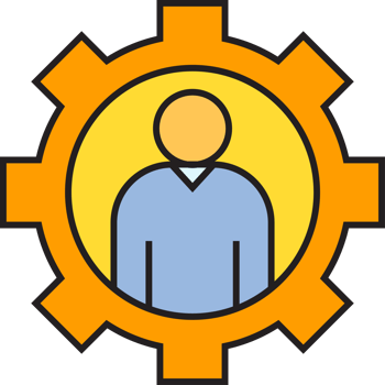 Manpower and Gear Icon png