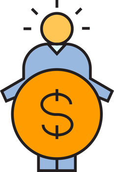 Investor Holding Dollar Icon png