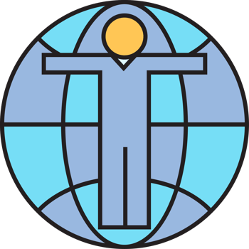 Man and Globe Icon png