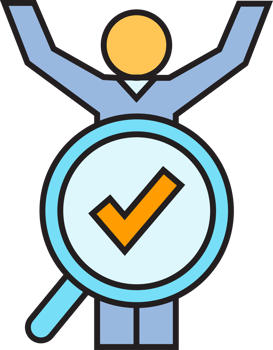 Employee and Verify Icon png