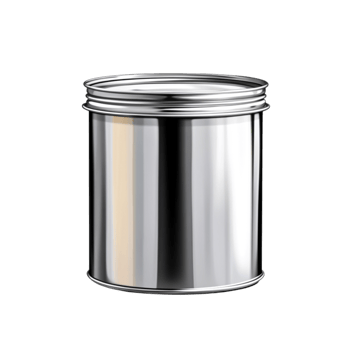 Shiny Metal Container with Lid for Storage or Packaging Purposes png