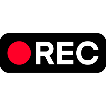 Recording Icon with Red Dot - REC Sign and Screen Capture UI. Camera Frame Viewfinder Overlay png