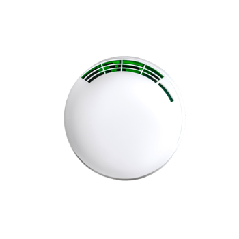 Minimalistic White Plate with Green Abstract Design for Restaurant or Kitchen Use png