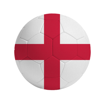 Soccer ball with flag of England png