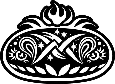 A glyph style icon of bread tattoo vector
