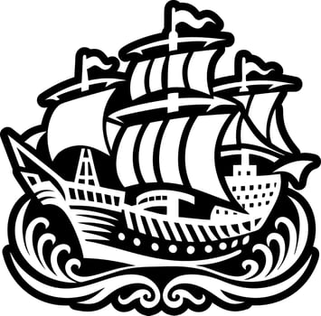 A filled style icon showing ship tattoo vector