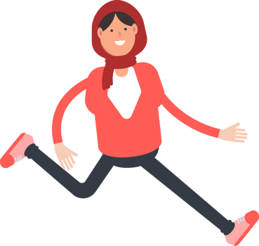 Arab Woman Character Walking png