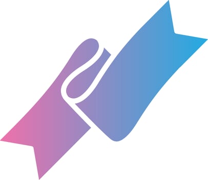 Folded Ribbon Flat UI Form vector