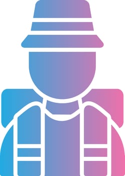 Tourist Muted Tone Element vector