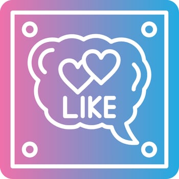 Like Color Stroke Symbol vector