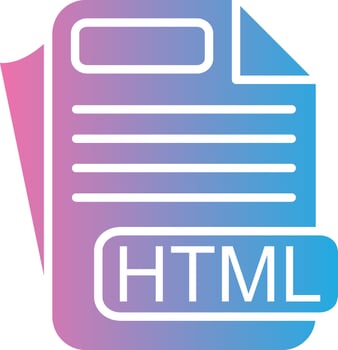 Html document icon vector