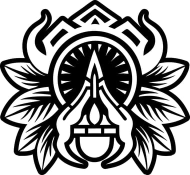 A solid style icon of american tattoo vector
