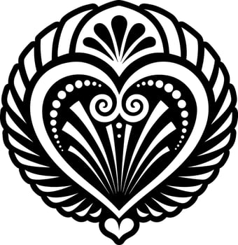 A filled style icon of kindness tattoo artwork vector