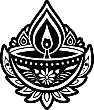 A solid style icon showing oil lamp vector