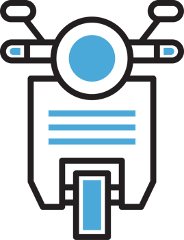 Electric Scooter Icon Illustration png