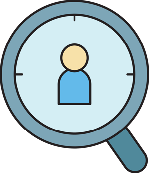 Customer Search Magnifier Icon png