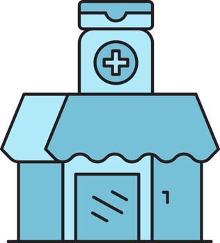 Dispensary Icon Illustration png