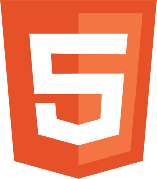 The html5 logo, with the number 5 in the center png
