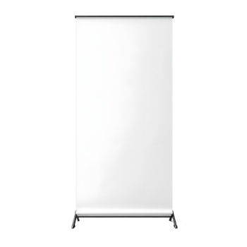 Empty Roll-Up Banner Display Ready for Customization png