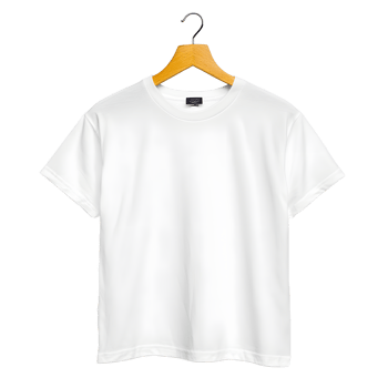 Blank White T-Shirt on Wooden Hanger png