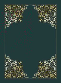 Golden Ornament Frame Design vector