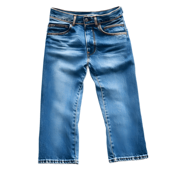 Stylish Distressed Blue Jeans Ready for Fashion Design png