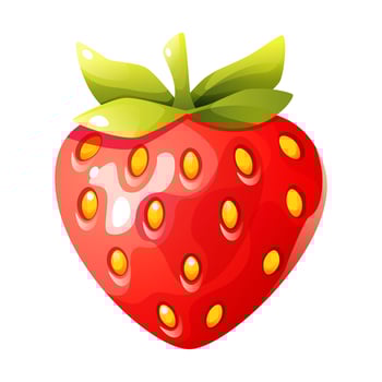 Bright illustration of a juicy strawberry. Perfect for design, healthy food advertising, children's projects, and summer themes. The fresh, appetizing look will grab attention. vector