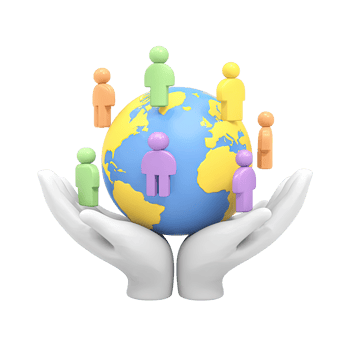 3D icon White hands holding a lightbulb with a green sprout inside, symbolizing an eco-friendly idea, green innovation, or a sustainable growth concept. Isolated. png