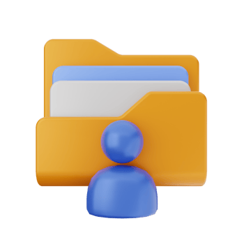 File folder icon with person icon png