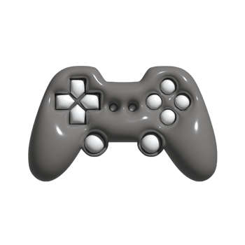 Cute 3D Retro Gamepad Old School Gaming Device png