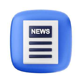 News icon with a blue background png
