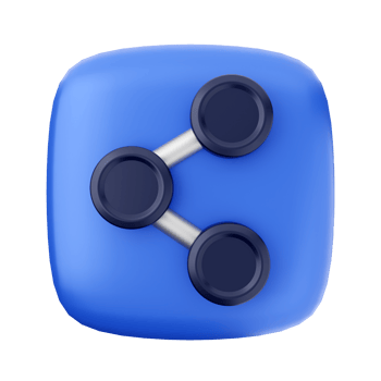 A blue square with two black circles on it png