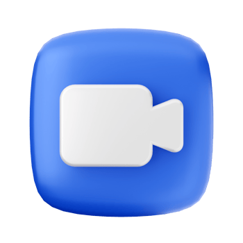 A blue camera icon on a black background png