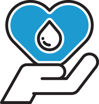 Hand Holding Blood Donation Icon png