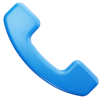 3D Icon Missed Call Blue png