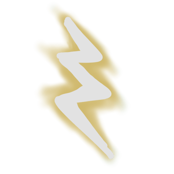 lightning bolt icon on transparency png