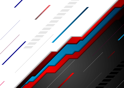 Red blue abstract tech background png