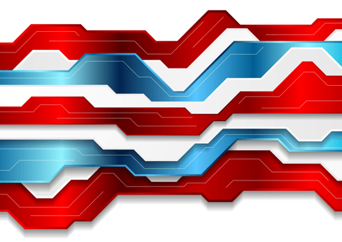 Blue red abstract technology art background png