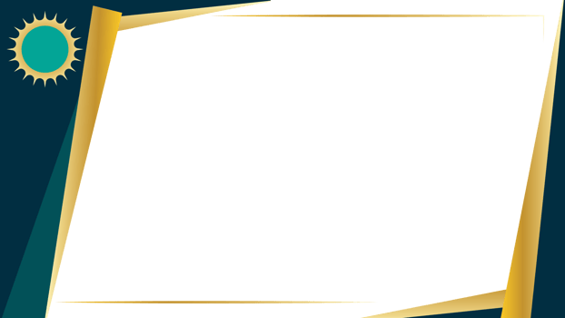 A black frame with gold trim and a sun png