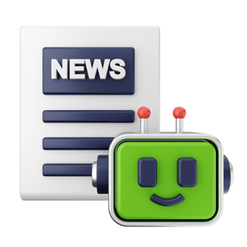 News robot icon png