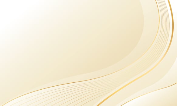 Abstract beige luxury wave background with gold lines. Elegant soft cream design suitable for beauty products, templates, banners, sales, awards, events, websites, pages and more vector
