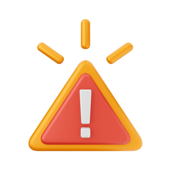 A warning triangle with an exclamation mark png