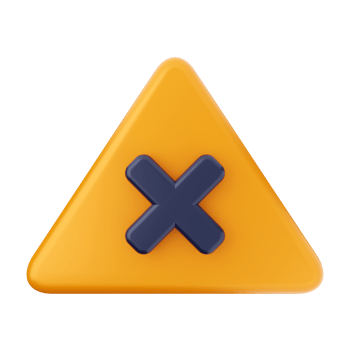 A triangle with an x on it png
