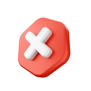 A red and white cross on a red hexagon png