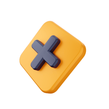A yellow plus sign on a black background png